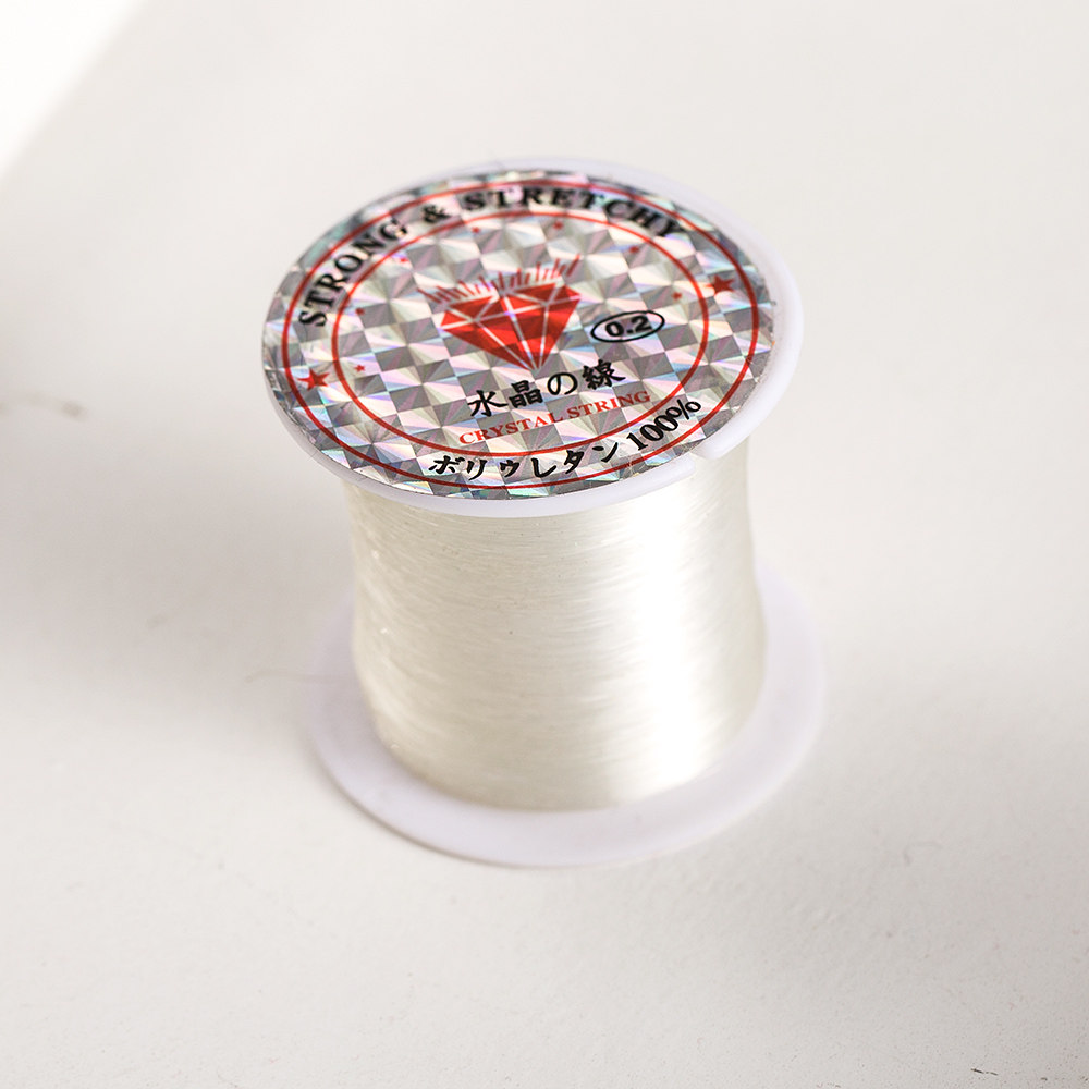 进口手链串珠珠串手串佛珠透明尼龙水晶钓鱼线