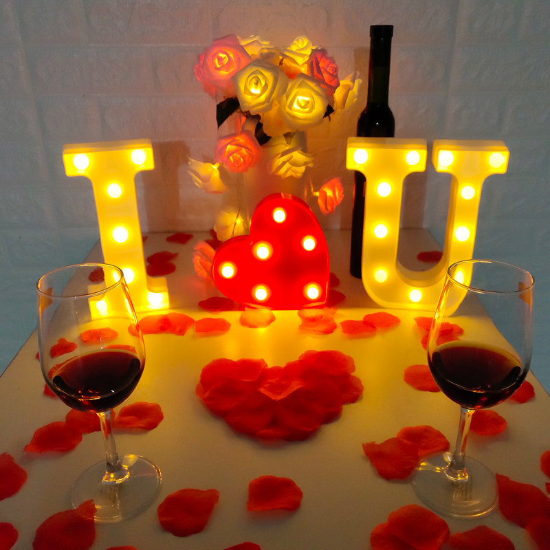 浪漫惊喜烛光晚餐生日蜡烛表白创意求婚道具场景蜡烛