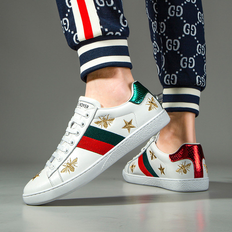 酷奇男鞋2021年新款夏季鞋子男潮韩版百搭小蜜蜂单鞋