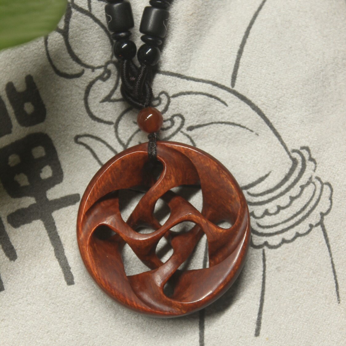 原创设计转运吊坠手工雕刻时来运转挂件男女个性项坠