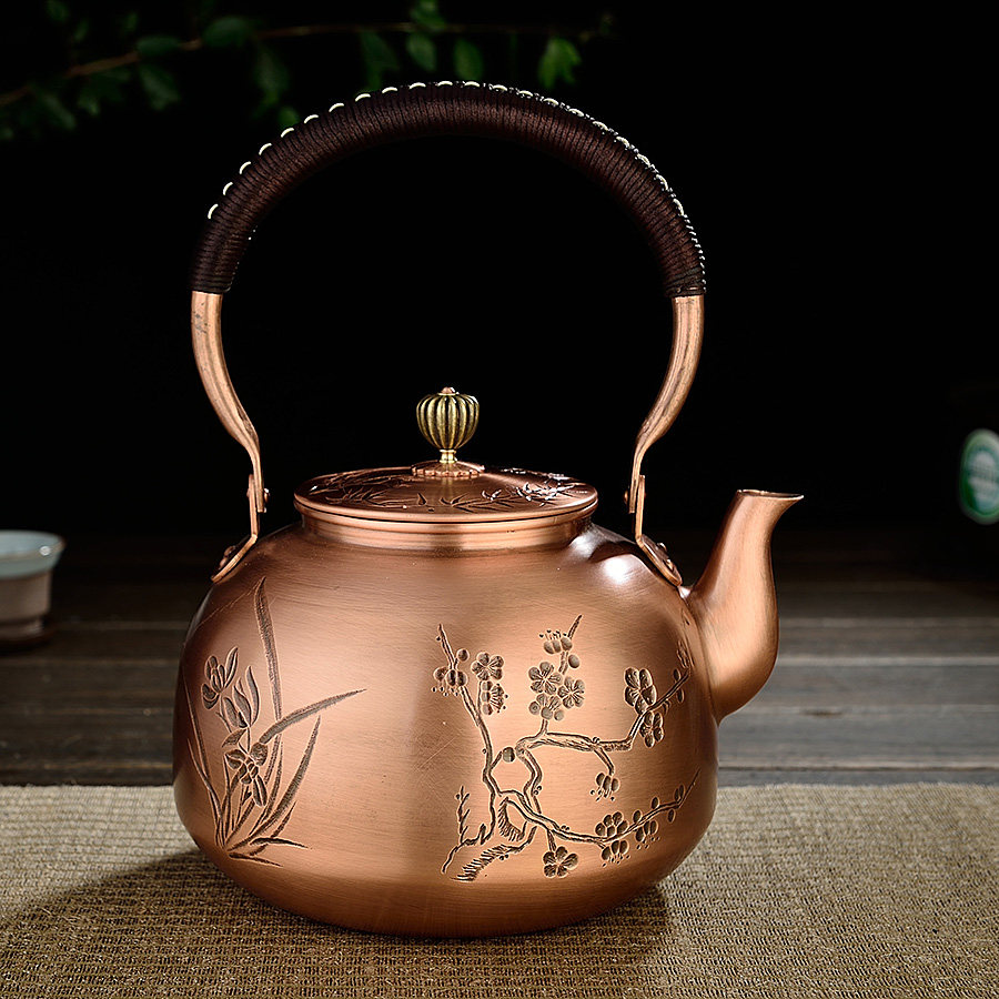 老客功夫茶具手工纯铜壶烧水煮加厚茶壶