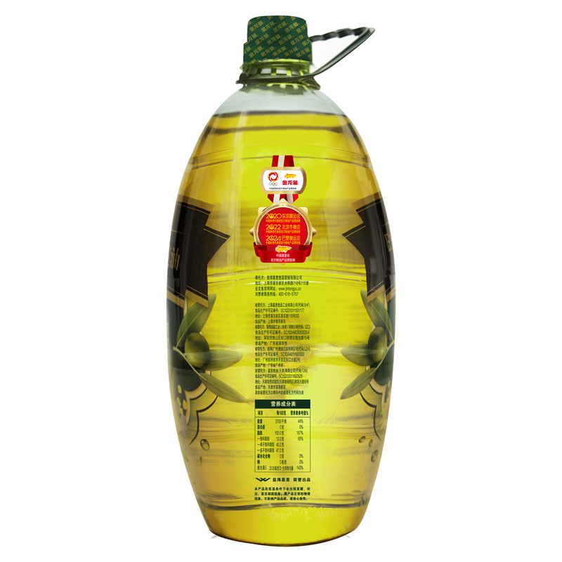 金龙鱼添加特级初榨橄榄油食用植物调和油5l食用油调和油