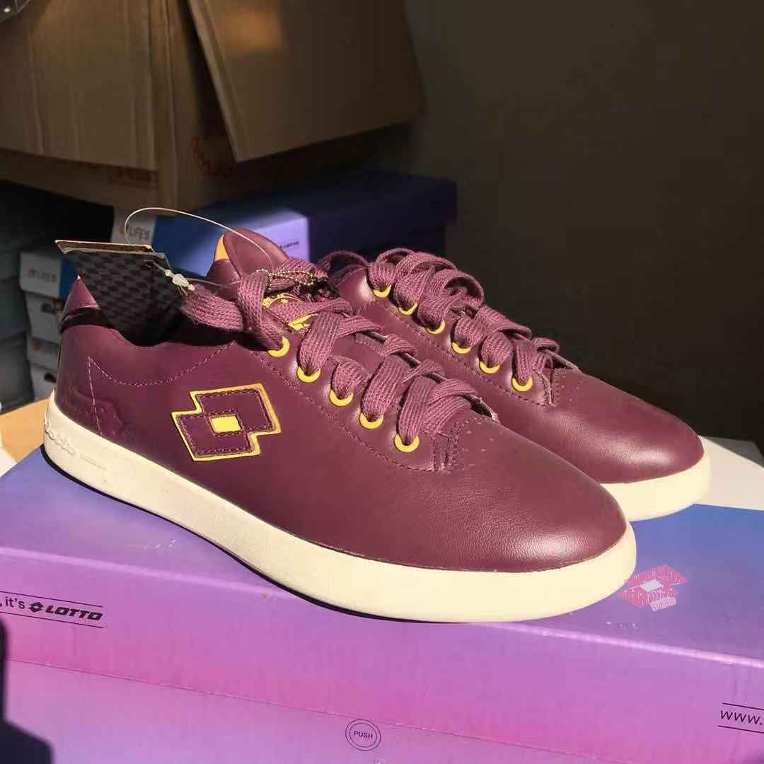lotto乐途女子1973经典网球系列头层牛皮板鞋运动休闲鞋