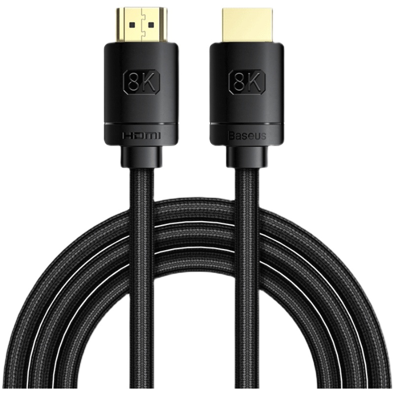 倍思hdmi高清数据线8k60hz144hz连接线电脑4k数据线