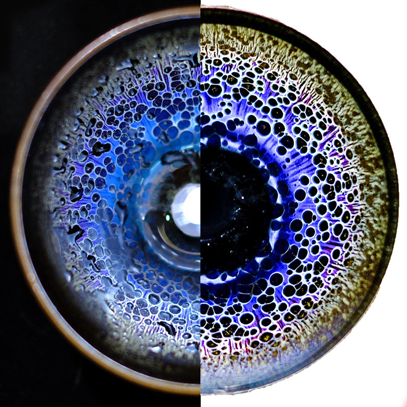 建盏叶大泗玄天曜变八皿造器主人茶杯茶具马克建盏