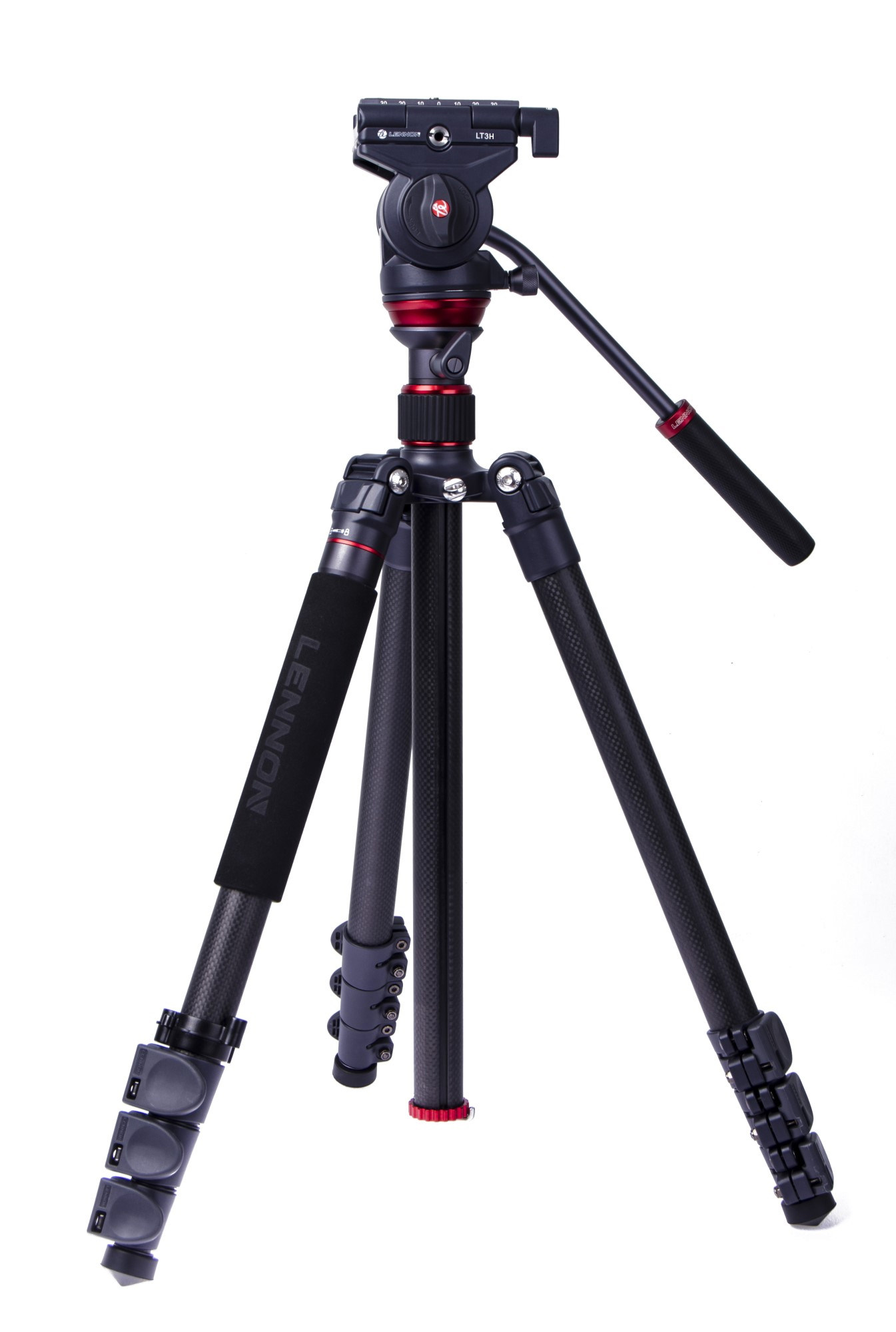 烈龙lts3三脚架单反三角架摄像摄影lt3h碳纤维便携液压阻尼云台
