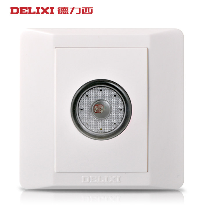 德力西声控开关 光控开关 86型声光控延时开关 220v楼道感应开关