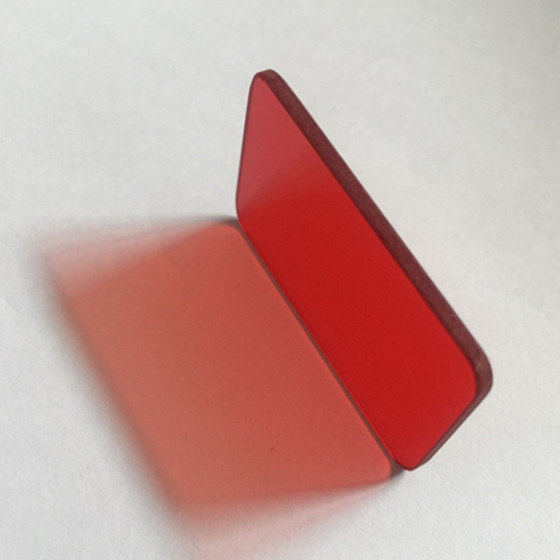 红色hb610长波通滤光片滤镜透过红光透明玻璃滤镜