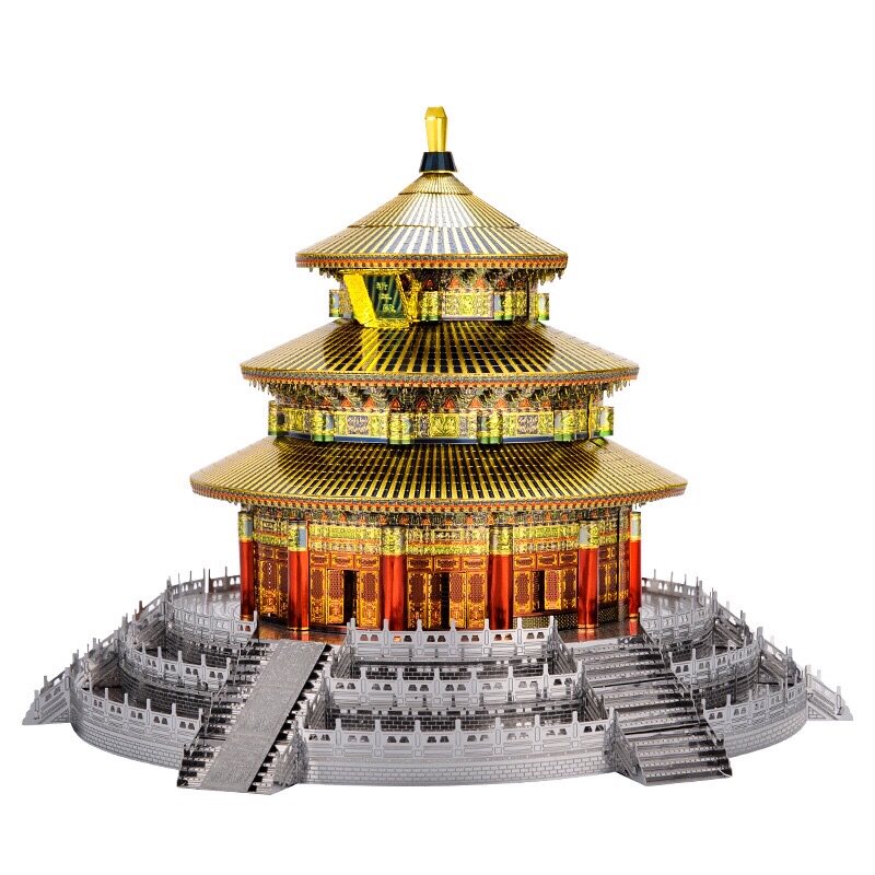 龙感天坛拼装模型祈年立体拼图手工diy玩具拼图