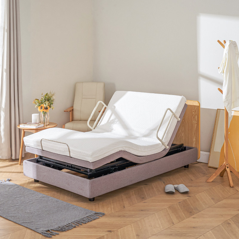 世道电动智能老人家用护理多功能自动升降加宽皮艺床