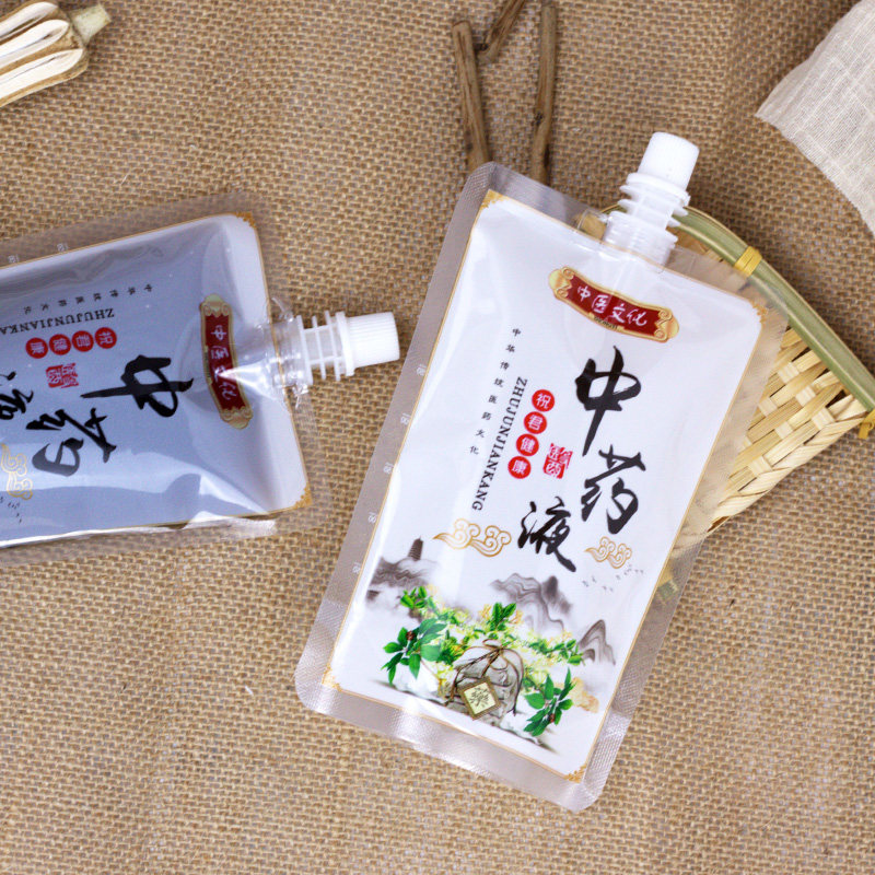 中药液体包装袋300ml一次性便携药用汤药煎药熬制中药自立吸嘴袋