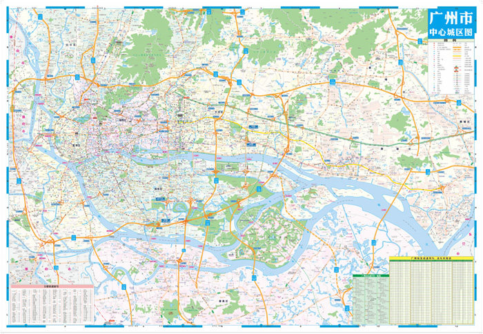 广州城市广州city城市地图交通图公交线路轨道交通线路旅游景点美食