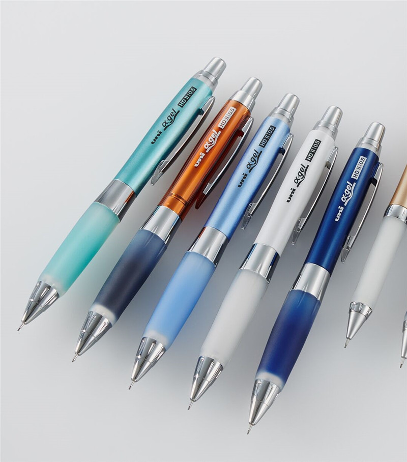 日本uni三菱m5 617gg 619gg摇摇出铅0.5mm自动铅笔a gel软胶护手 - 爱