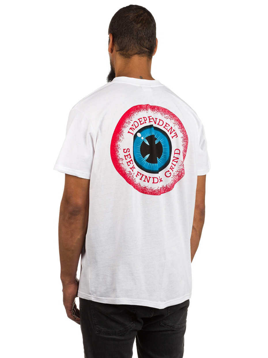 欧美滑板潮牌 indy 圆领短袖 t恤 冲浪 街头 因地 眼球 bmx机车