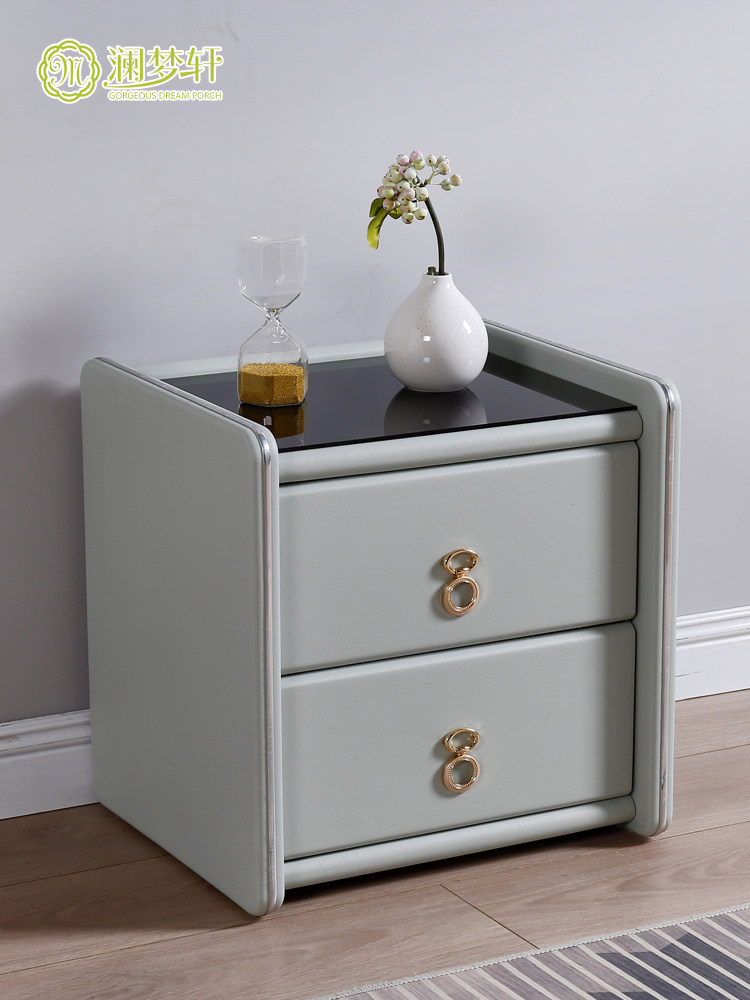 床头柜软包皮艺储物床边电话简约现代小户户型床头柜