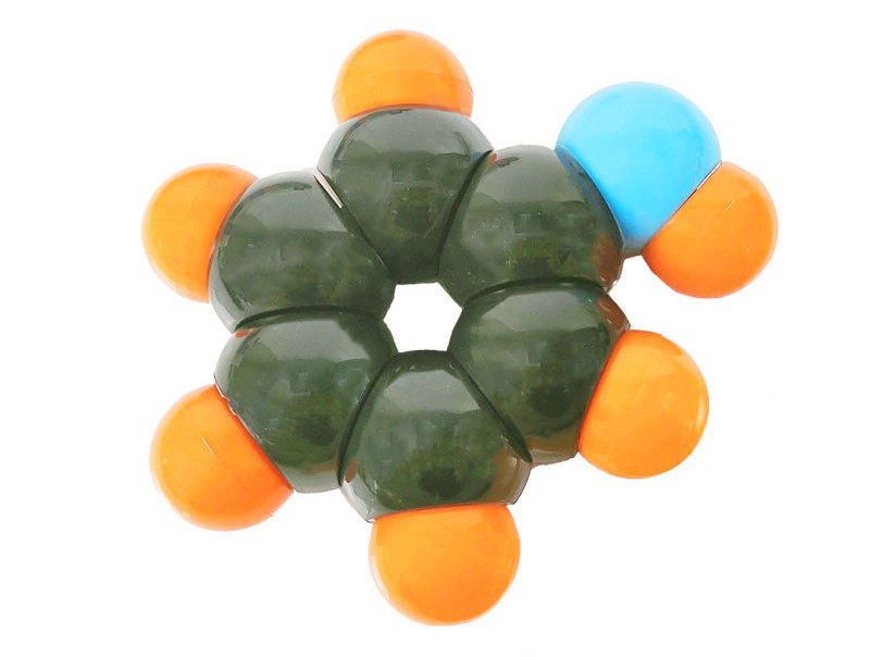 模型苯酚分子结构演示尺寸塑料比例3cm4cm教学仪器教学仪器