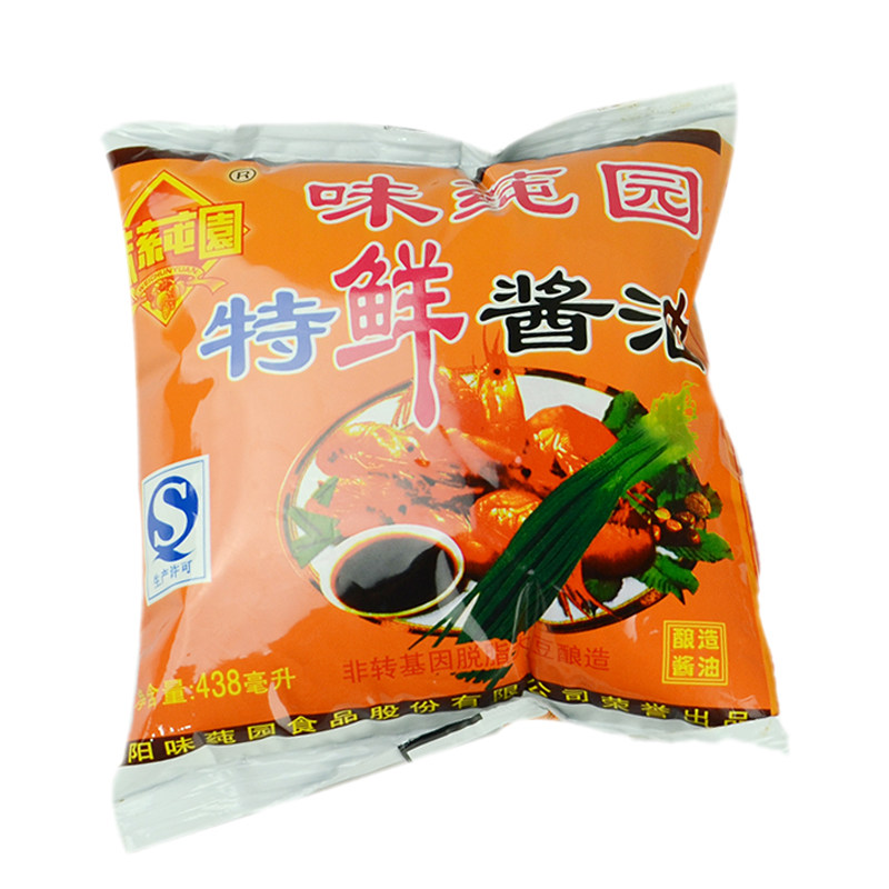 近期新货贵阳味道味莼园袋装特鲜酱油438mlx30袋整酱油