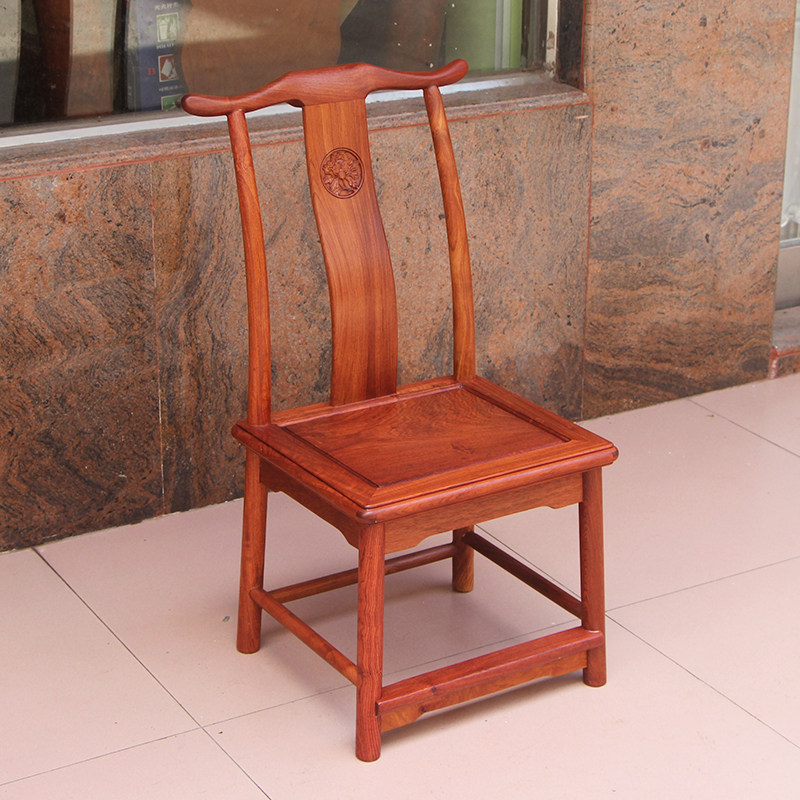 红木家具凳子背椅缅甸花梨大果紫檀实木家用儿童矮凳