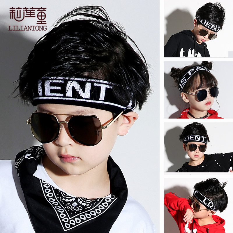 儿童街舞配饰男童发带韩版幼儿嘻哈头带潮童女童发箍少儿夏季头饰