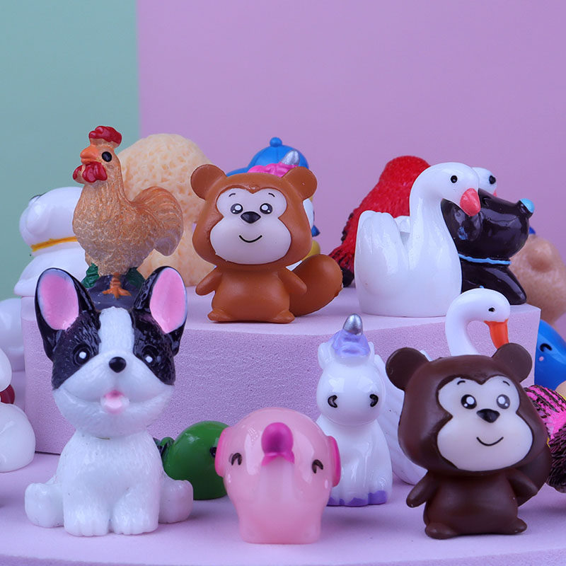 小动动物模型摆件沙盘玩具盲袋仿真迷你可爱仿真