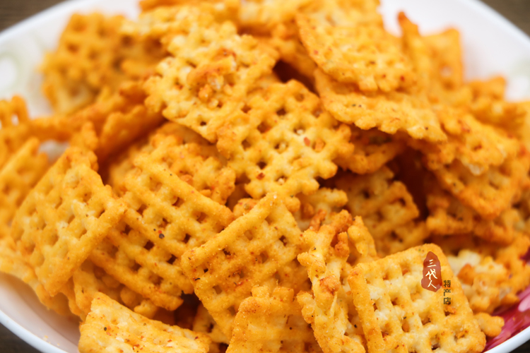 锅巴陕西特产西安安大地猫椒香麻辣黄豆220克膨化食品