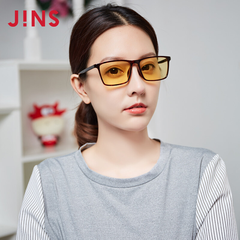 jins睛姿电脑护目镜night screen防蓝光眼镜fpc17s250