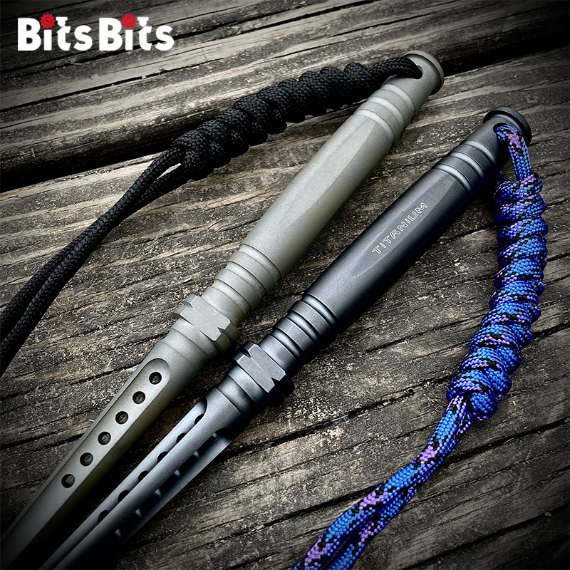 BitsBits钛合金短棍应急破窗edc酷棍高硬度帐篷钉冷兵器刀未开刃