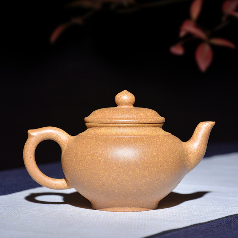 吉羊高温柴烧紫砂壶手工茶壶收藏礼品宜兴原矿茶壶