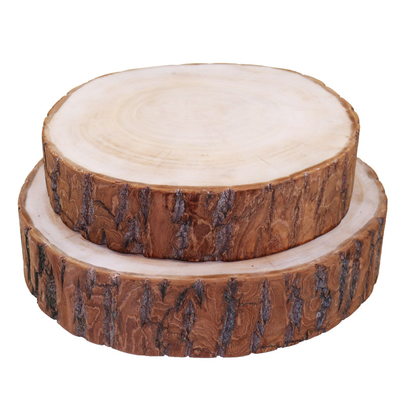 丁木匠 天然柳木菜墩实木圆形加厚肉墩菜墩子剁肉剁骨原生态绿色