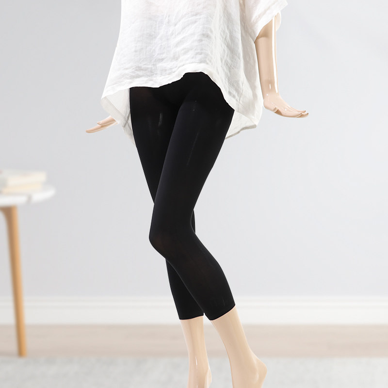 裤子子女2022新款小个子微胖八分肉色打底底裤打底裤