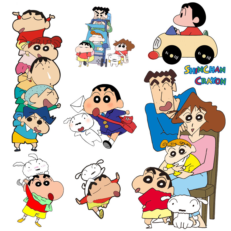 蜡笔小新猫和老鼠儿童动画贴纸宝宝房间卧室墙面装饰墙贴