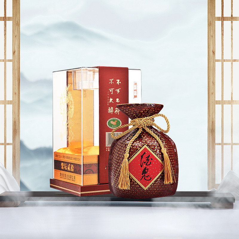 酒鬼官方旗舰52度500ml紫坛柔和馥郁香型白酒白酒