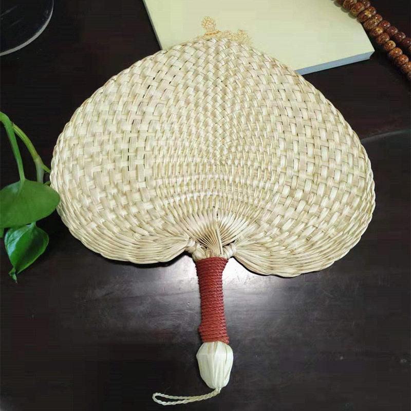 蒲扇古风手工编织扇子折扇中国国风草编芭蕉扇扇子
