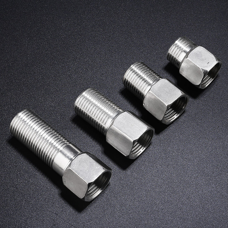 4分内外丝直接不锈钢接头4分转6分外丝加长延伸变径接头水暖配件