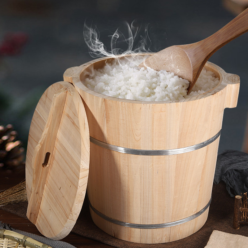 饭桶蒸桶蒸饭木桶商用大号蒸酒糯米饭团竹子餐具笼