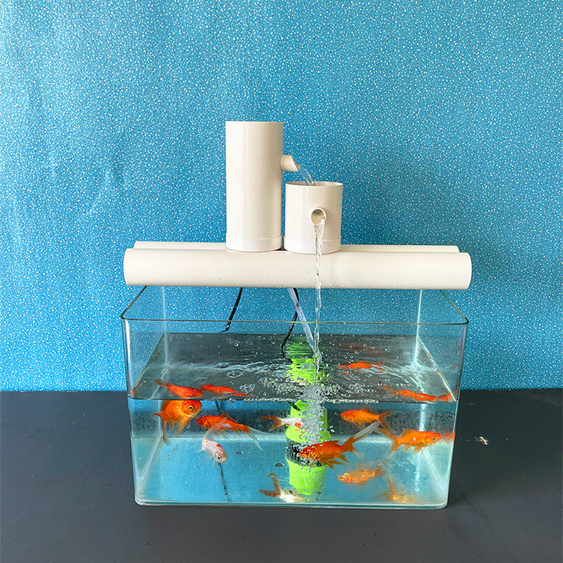 系统小型鱼缸过滤器粪便底滤瀑布外置静音水循环过滤设备