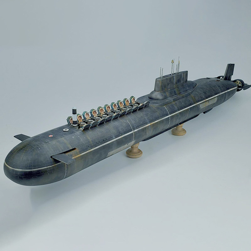 小号手拼装潜艇模型俄罗斯海军台风风级核潜艇83532军舰
