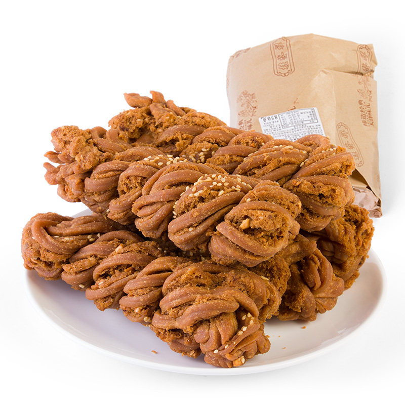 正宗桂发祥十八街麻花850g纸袋包装什锦麻花 大天津特产传统糕点