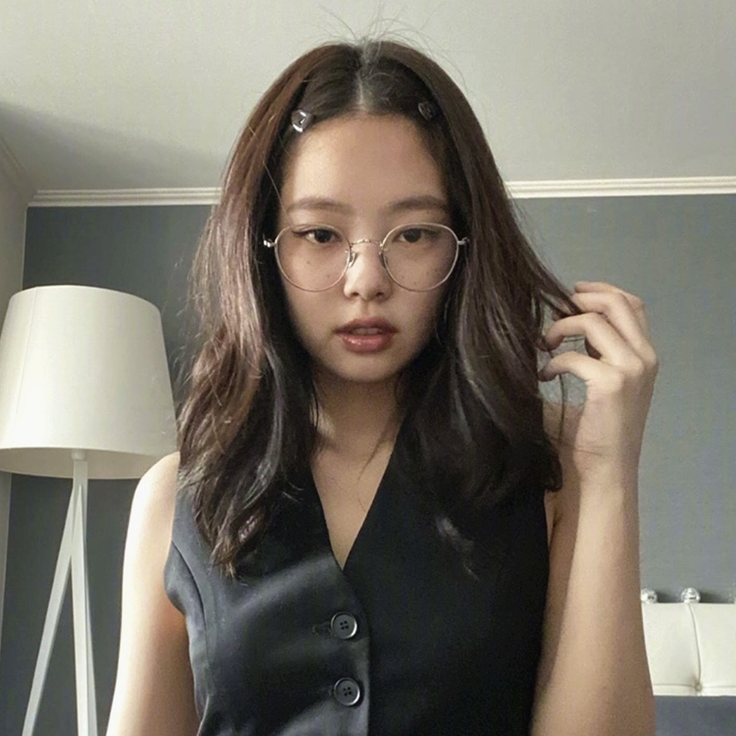 jennie吴昕同款眼镜框女防蓝光平光文艺小框近视定制成品光学镜