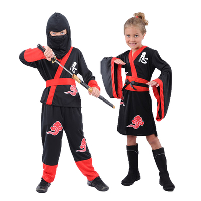 成人万圣节cosplay服装童男忍者日本武士刺客亲子装扮服饰