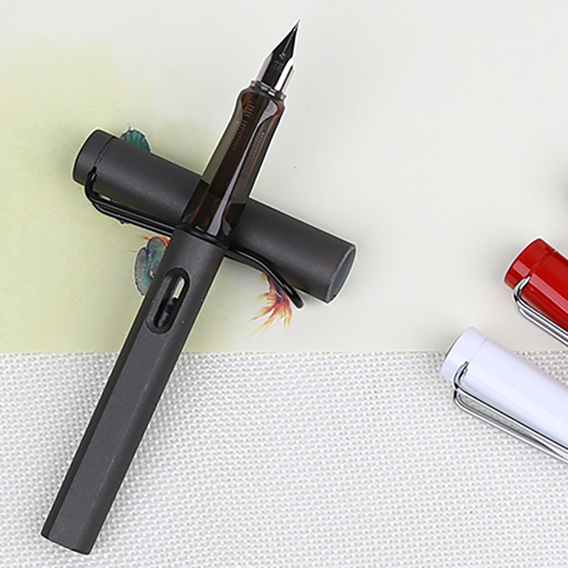 钢笔彩色糖果色自来水抽水吸墨学生练字书写正姿钢笔