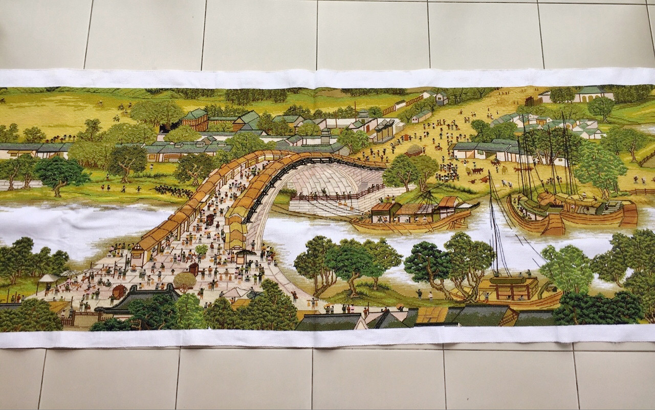 好的手工十字绣成品清明上河图2米3米4米6米全景十字绣成品