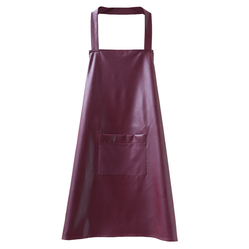 皮围围裙防水防油软皮pu皮革男士大人厨房围裙