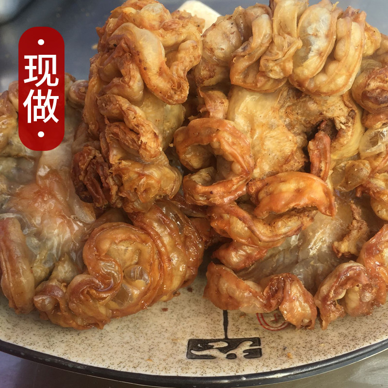 油炸手工下单600g鸡冠油渣啦猪油滋制作手工制肠衣
