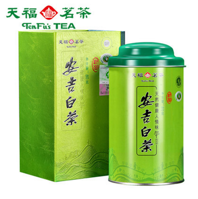 天福茗茶凤形安吉白茶2022新茶明前春茶绿茶茶叶安吉白茶