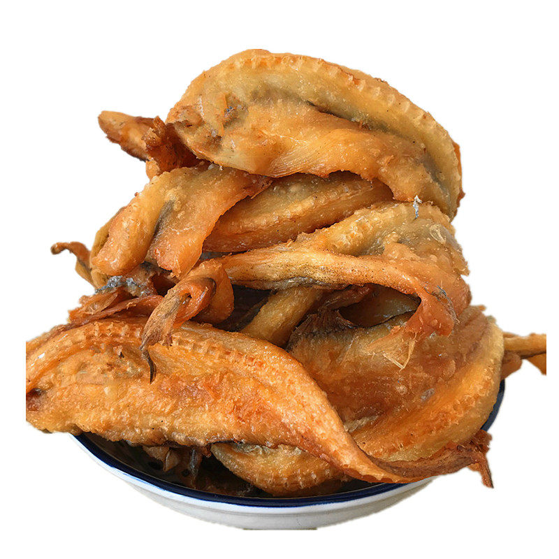 大连特产海鲜香酥鱼干原味龙头鱼海味即食鱼片零食250克2件包邮