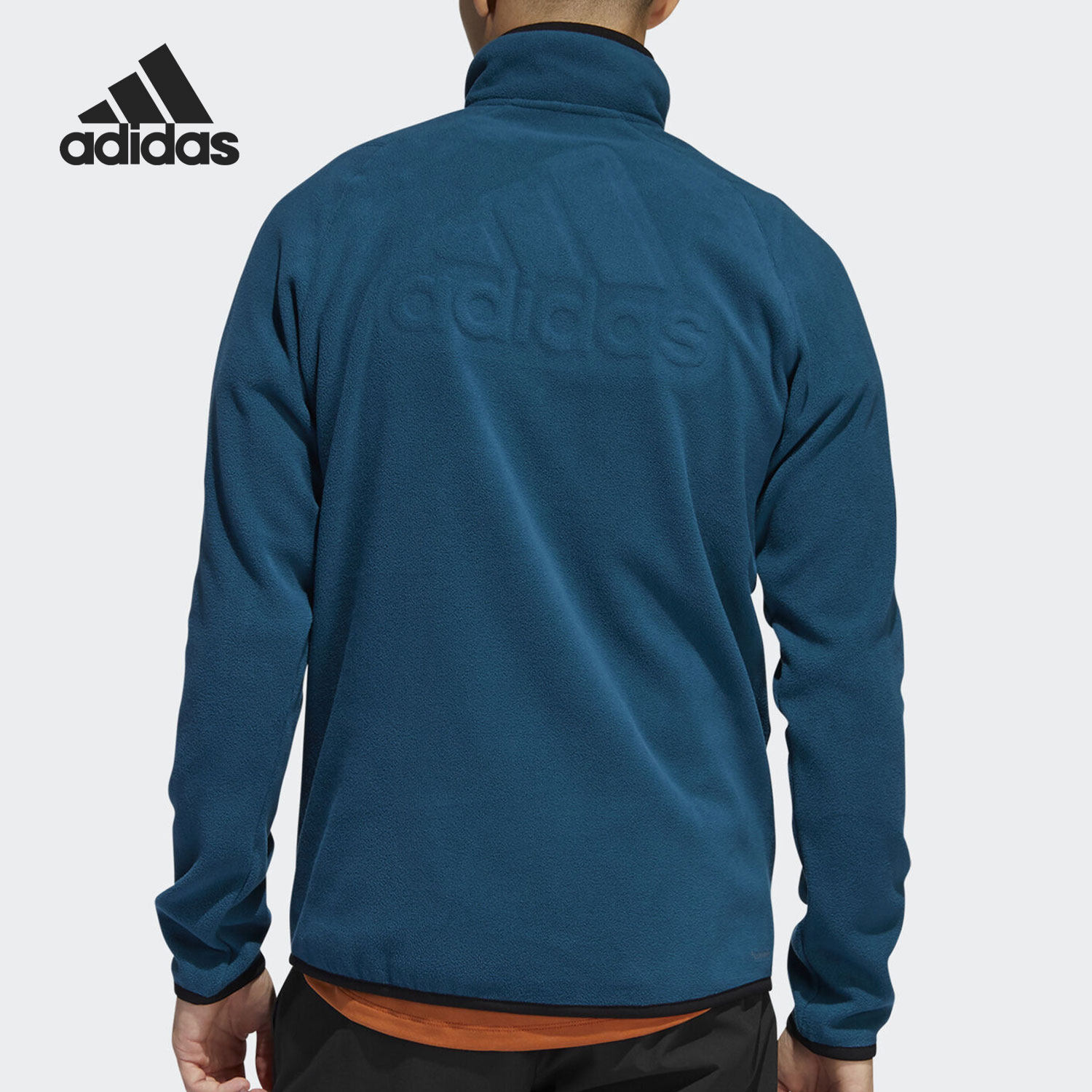 adidas阿迪达斯正品2021新款男子半拉拉链运动卫衣运动卫衣