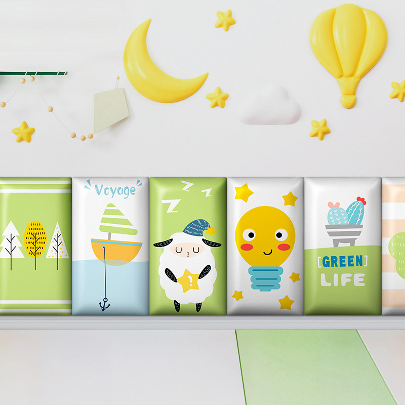 婴儿卧室防水墙贴软包墙纸墙围床头儿童宝宝墙贴