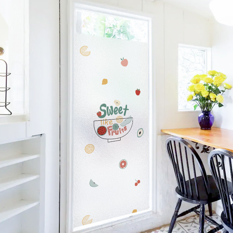 磨砂玻璃贴纸隔热防窥遮光贴膜窗户厨房玻璃门瓷砖