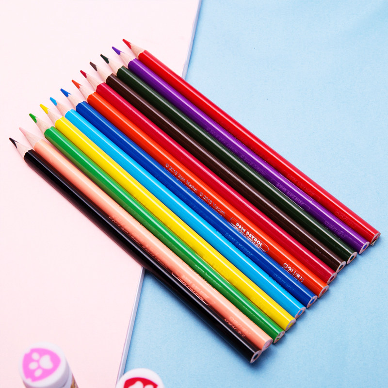 铅笔绘画得力学生手绘专业48色6550色彩色涂彩铅